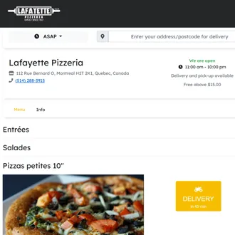 Pizzeria Lafayette